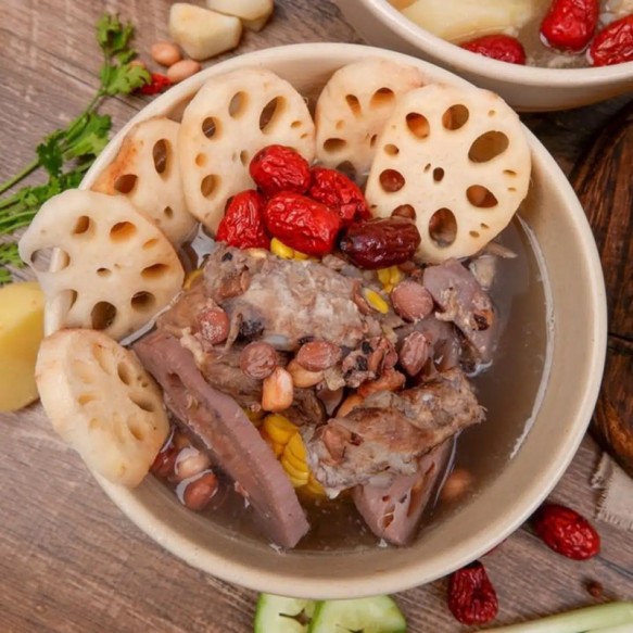 Lotus Root Peanut Pork Ribs Soup